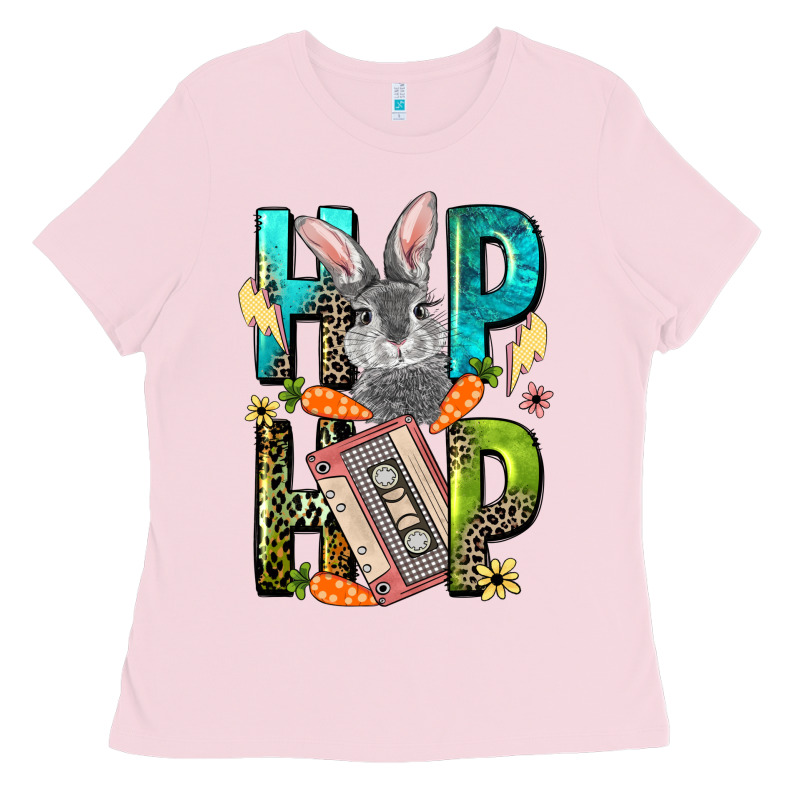 Western Hip Hop Bunny Easter Day Ladies Tee by LillyAllenDesigns | Teevron