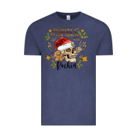 Vintage Denim jingle bell rock black Vintage Tee - CowhideDigitalArt