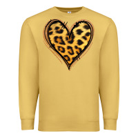Antique Gold gold glitter leopard heart Premium Sweatshirt - Jasminsmagicworld
