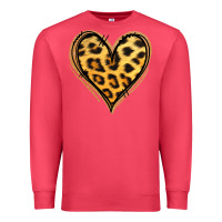 Cardinal gold glitter leopard heart Premium Sweatshirt - Jasminsmagicworld