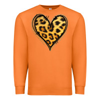 Carrot gold glitter leopard heart Premium Sweatshirt - Jasminsmagicworld