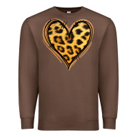 Chestnut gold glitter leopard heart Premium Sweatshirt - Jasminsmagicworld