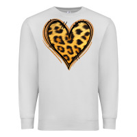 Dove Grey gold glitter leopard heart Premium Sweatshirt - Jasminsmagicworld