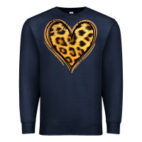 Navy gold glitter leopard heart Premium Sweatshirt - Jasminsmagicworld