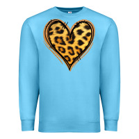 Ocean Blue gold glitter leopard heart Premium Sweatshirt - Jasminsmagicworld