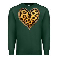Sports Green gold glitter leopard heart Premium Sweatshirt - Jasminsmagicworld