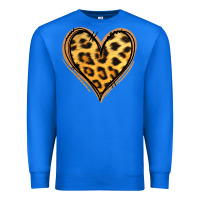True Royal gold glitter leopard heart Premium Sweatshirt - Jasminsmagicworld