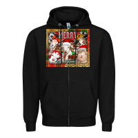 Black merry Christmas goats tumbler Zipper Hoodie - Jasminsmagicworld