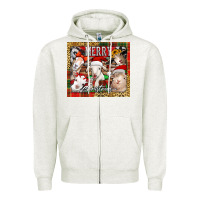 Merry Christmas Goats Tumbler Zipper Hoodie | Teevron