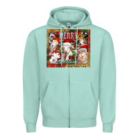 Seafoam merry Christmas goats tumbler Zipper Hoodie - Jasminsmagicworld