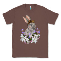 Chestnut Easter Day Flowers bunny Classic Tee - OliviaCreatesArt