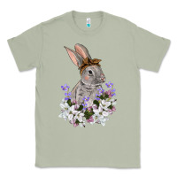 Matcha Easter Day Flowers bunny Classic Tee - OliviaCreatesArt