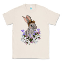 Natural Easter Day Flowers bunny Classic Tee - OliviaCreatesArt