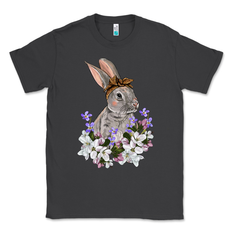 Easter Day Flowers Bunny Classic Tee by OliviaCreatesArt | Teevron