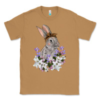 Toasted Coconut Easter Day Flowers bunny Classic Tee - OliviaCreatesArt