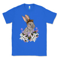 True Royal Easter Day Flowers bunny Classic Tee - OliviaCreatesArt