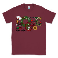 Burgundy christmas love nurselife Classic Tee - RanaPortraitStore