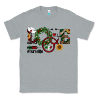 Heather Grey christmas love nurselife Classic Tee - RanaPortraitStore