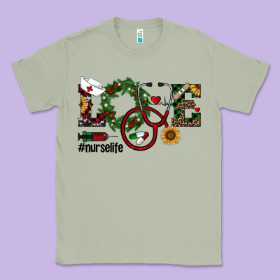 Christmas Love Nurselife Classic Tee Designed By Ranaportraitstore