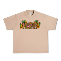 Burro Cactus Leopard Sunflower Mama and Mini Set Urban Heavy Tee - Jasminsmagicworld