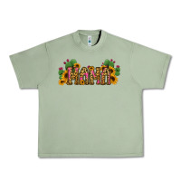 Oil Green Cactus Leopard Sunflower Mama and Mini Set Urban Heavy Tee - Jasminsmagicworld