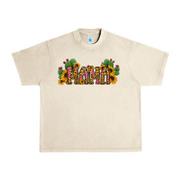 Sandshell Cactus Leopard Sunflower Mama and Mini Set Urban Heavy Tee - Jasminsmagicworld