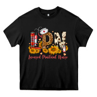 Black Western Lpn Licensed Practical Nurse Heavy Core Tee - FaDigitalArtStudio