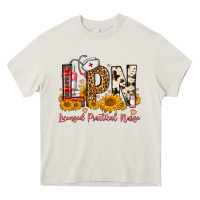 Cream Western Lpn Licensed Practical Nurse Heavy Core Tee - FaDigitalArtStudio