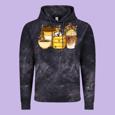 Bee Honey Coffee Cups Vintage Hoodie Designed By Artiststas