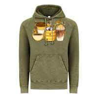 Vintage Olive Bee Honey Coffee Cups Vintage Hoodie - Artiststas