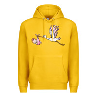 Lemon stork with baby girl Premium Hoodie - BarkalooDesign