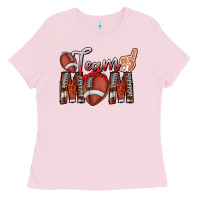 Bubblegum Pink team mom Ladies Tee - CowhideDigitalArt