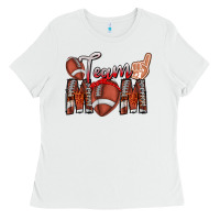 White team mom Ladies Tee - CowhideDigitalArt