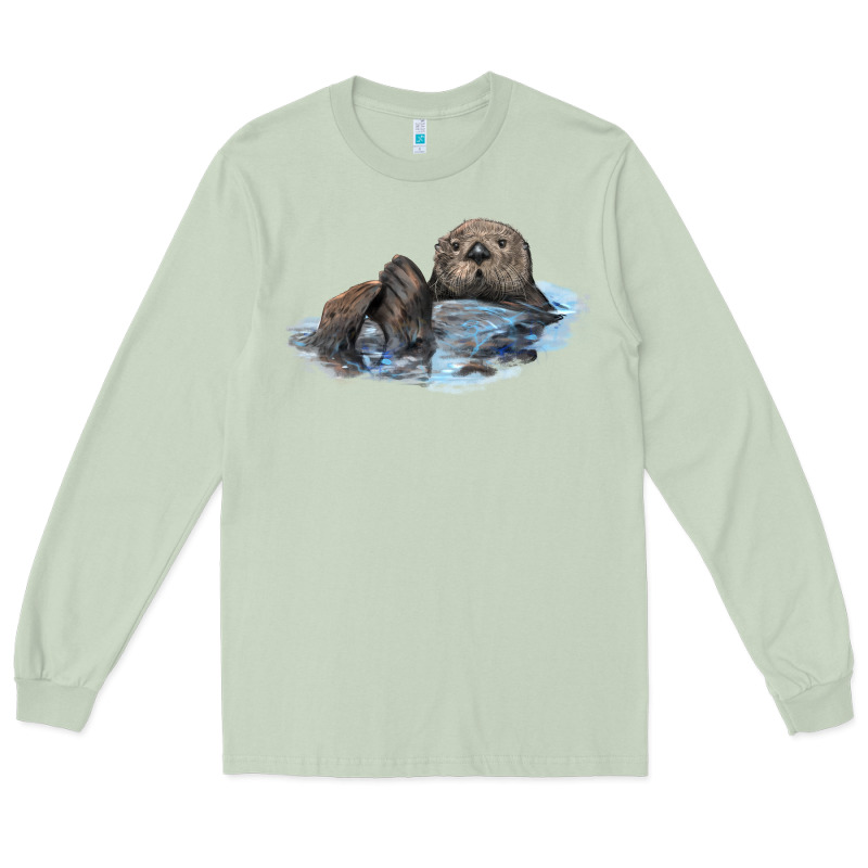 California Sea Otter Long Sleeve Tee by LillyAllenDesigns | Teevron