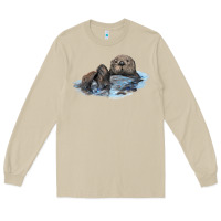 Mushroom california sea otter Long Sleeve Tee - LillyAllenDesigns