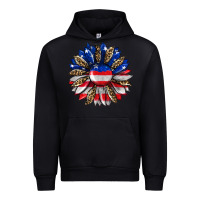 Black american flag leopard Urban Hoodie - RanaPortraitStore