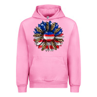 Fuchsia Pink american flag leopard Urban Hoodie - RanaPortraitStore