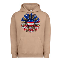 Pigment Burro american flag leopard Urban Hoodie - RanaPortraitStore