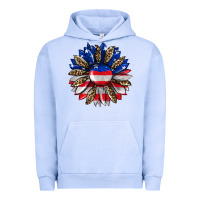 Pigment Grape Ice american flag leopard Urban Hoodie - RanaPortraitStore