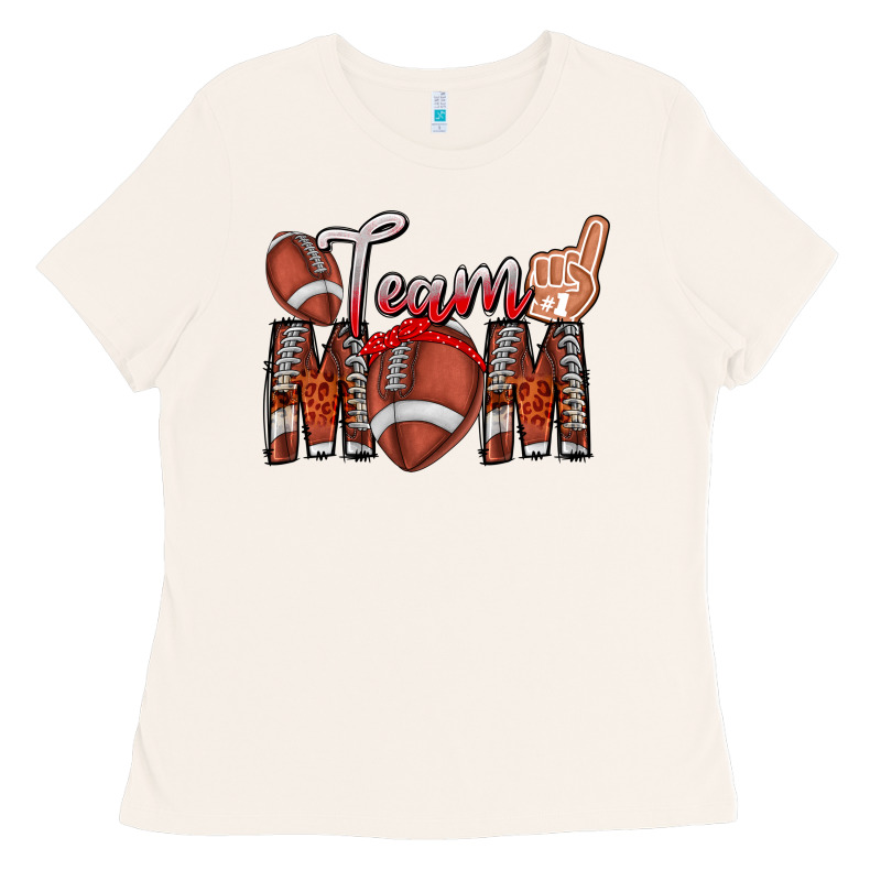 Team Mom Ladies Tee by CowhideDigitalArt | Teevron