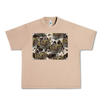 Burro Longhorn Pattern Urban Heavy Tee - CowhideDigitalArt