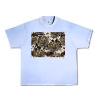 Grape Ice Longhorn Pattern Urban Heavy Tee - CowhideDigitalArt