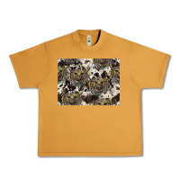 Peanut Butter Longhorn Pattern Urban Heavy Tee - CowhideDigitalArt