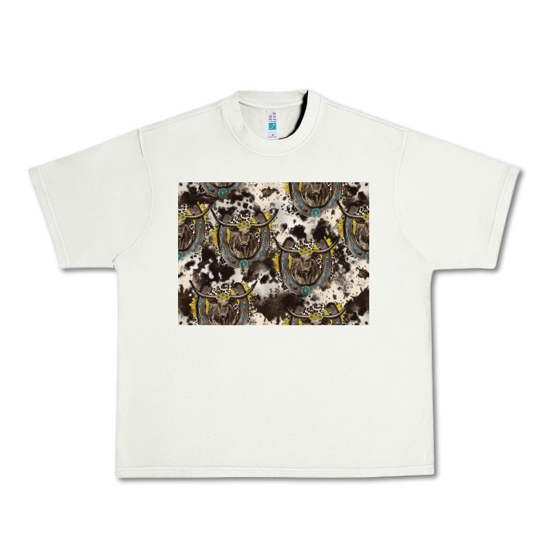 Longhorn Pattern Urban Heavy Tee by CowhideDigitalArt | Teevron
