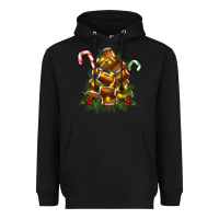 Black football tree christmas Heavyweight Hoodie - RanaPortraitStore