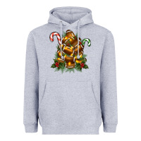 Heather Grey football tree christmas Heavyweight Hoodie - RanaPortraitStore