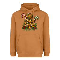 Meerkat football tree christmas Heavyweight Hoodie - RanaPortraitStore