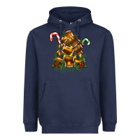Navy football tree christmas Heavyweight Hoodie - RanaPortraitStore