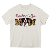 Cream Border Collie Mom Heavy Core Tee - Jasminsmagicworld