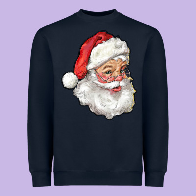 Santa Heavyweight Sweatshirt Designed By Ranaportraitstore